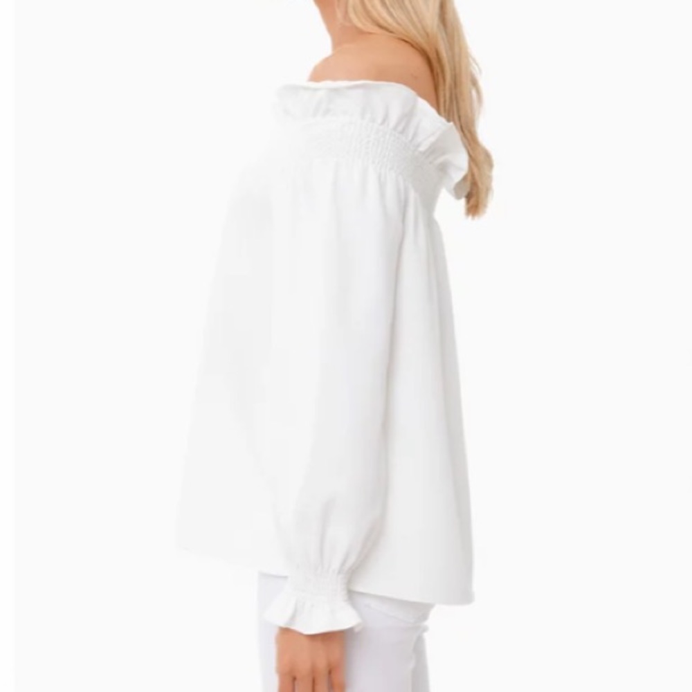 White Off the Shoulder Marguerite Blouse
TUCKERNUCK - Picture 6 of 16